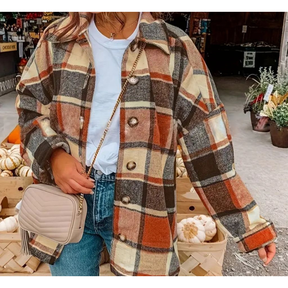 NEW!  Plaid Flannel ShacketJacket